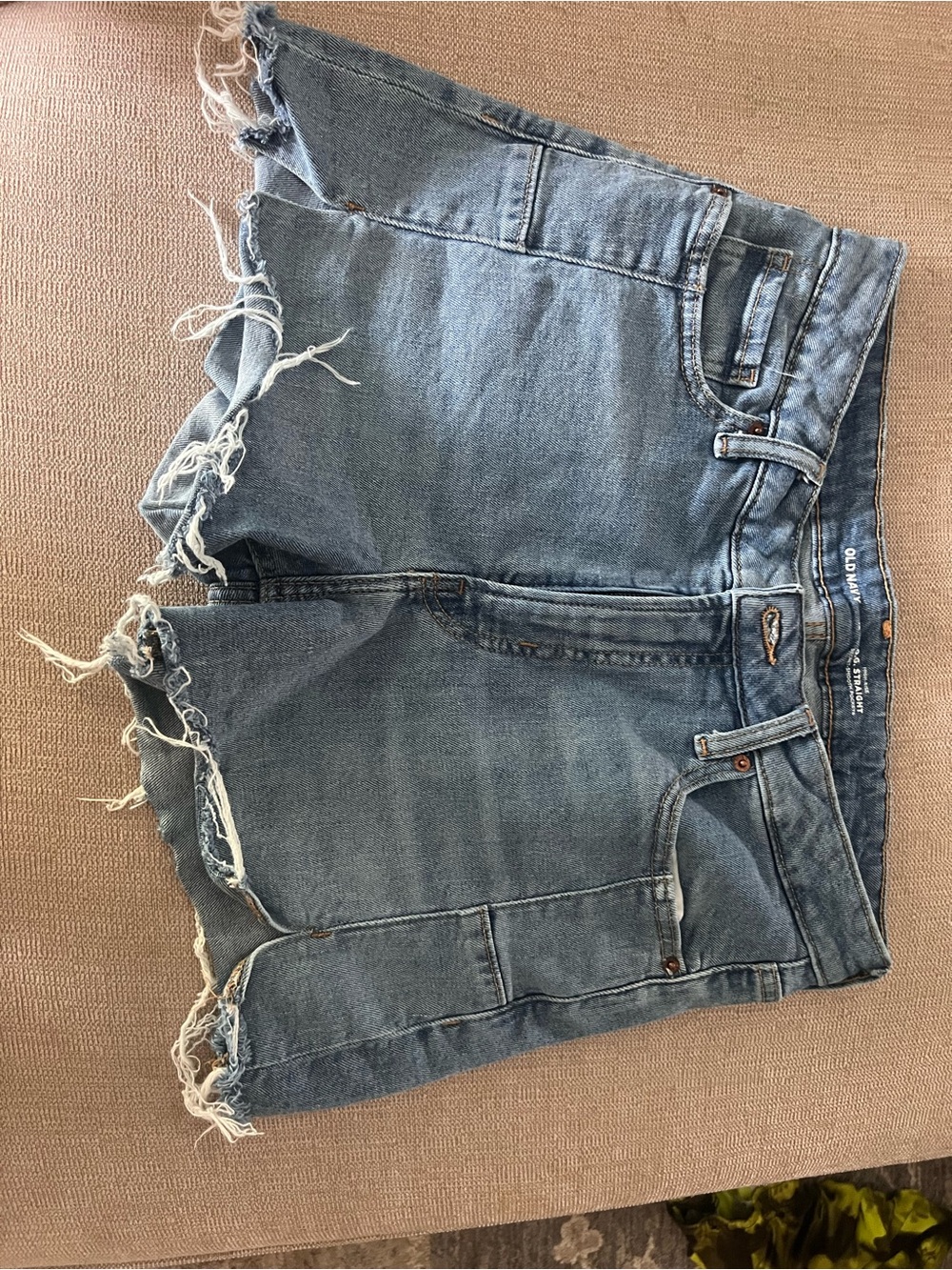 Old Navy Light Blue Distressed Denim Jean Shorts